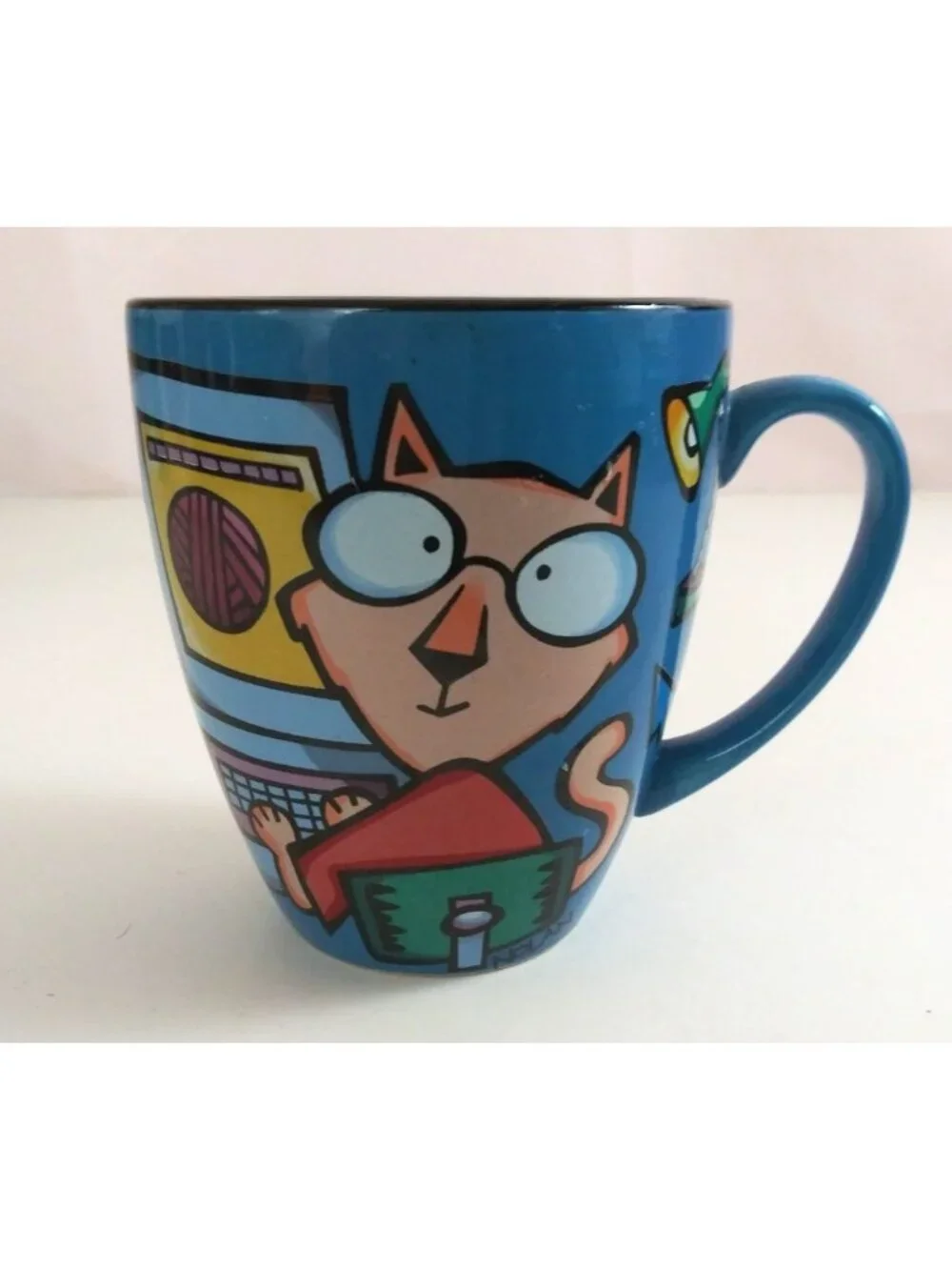 2000 Xpres House Kats By Nolan Ball Of Yarn Novelty Coffee Cup